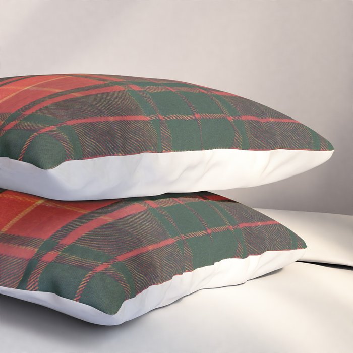 Classic Red Tartan Pattern Pillow Sham Gallery Image 3