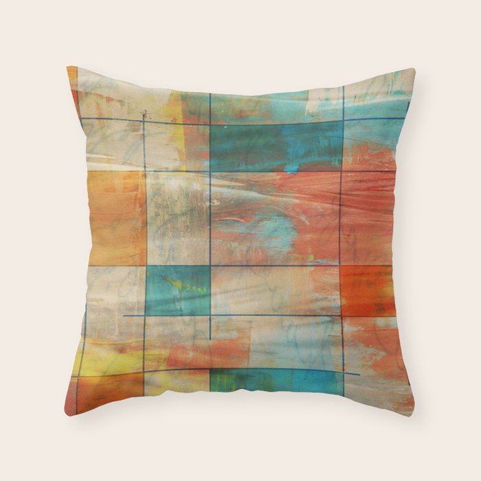 Mid-Century Modern Art 5.0 - Graffiti Throw Pillow Gallery Image 1