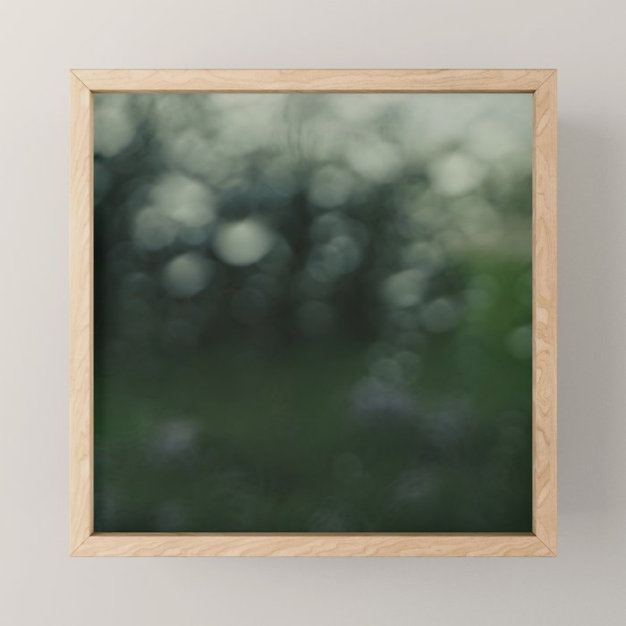 raindrop abstract photograph no. 2 - nature art photography Mini Art Print Gallery Image 1