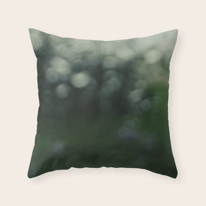 raindrop abstract photograph no. 2 - nature art photography Throw Pillow Gallery Image 6