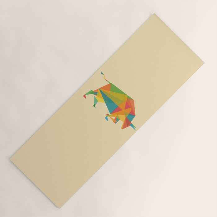 Fractal Geometric Bull Yoga Mat Gallery Image 1