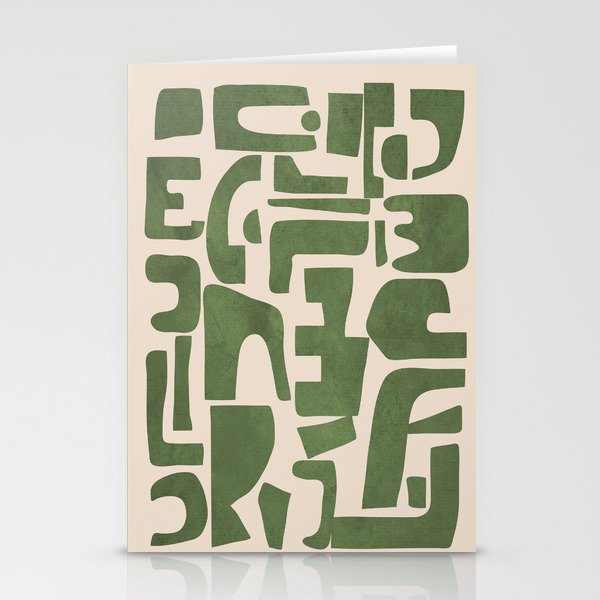 Organic Contemporary Modern Shapes 03 Stationery Card Gallery Image 2