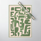 Organic Contemporary Modern Shapes 03 Wrapping Paper Gallery Image 1