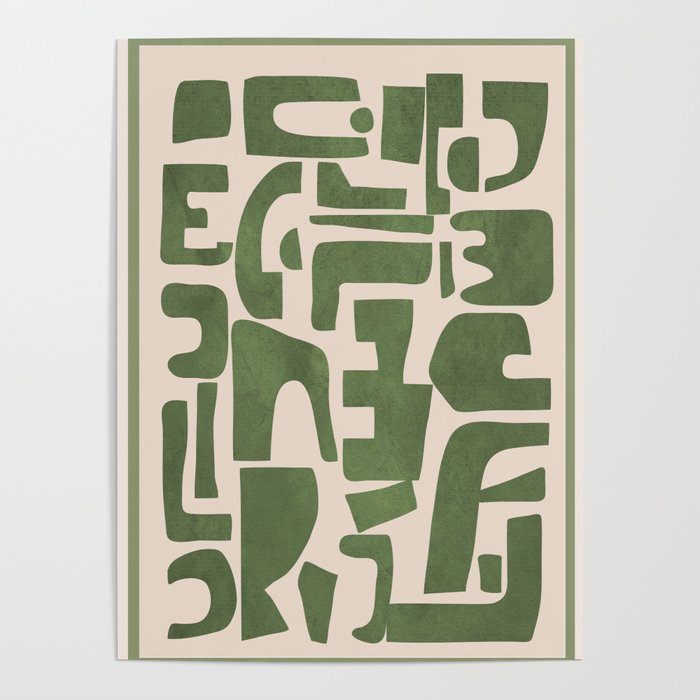 Organic Contemporary Modern Shapes 03 Poster Gallery Image 4