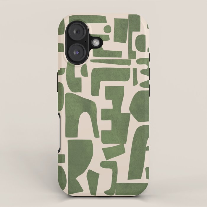 Organic Contemporary Modern Shapes 03 iPhone Case Gallery Image 1