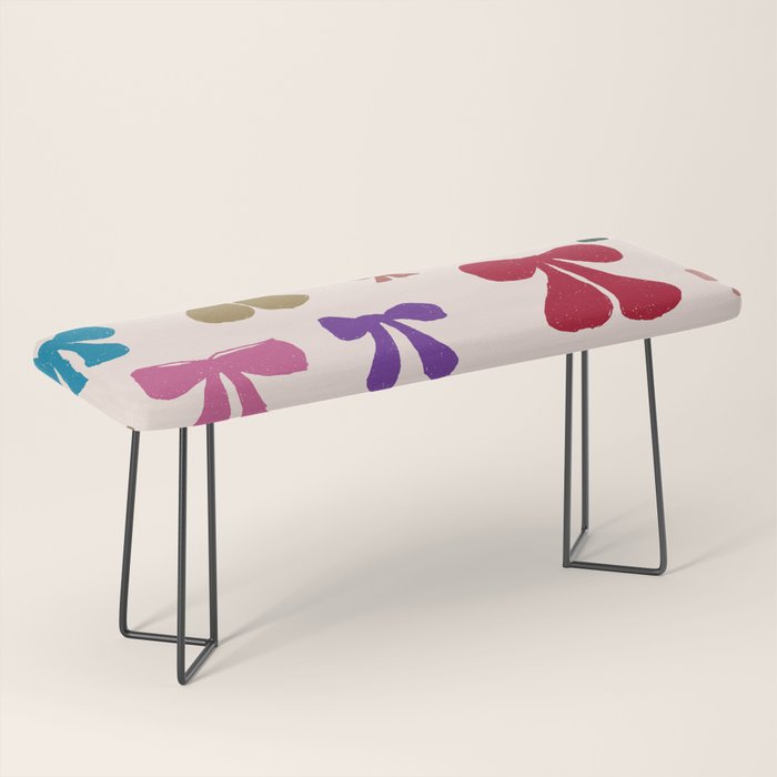 Bow Pattern in Multicolor Bench Gallery Image 1