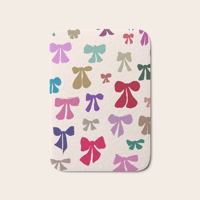 Bow Pattern in Multicolor Bath Mat Gallery Image 1