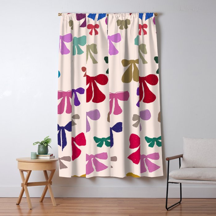 Bow Pattern in Multicolor Window Curtain Gallery Image 5