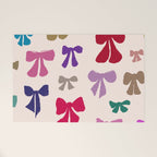 Bow Pattern in Multicolor Welcome Mat Gallery Image 1