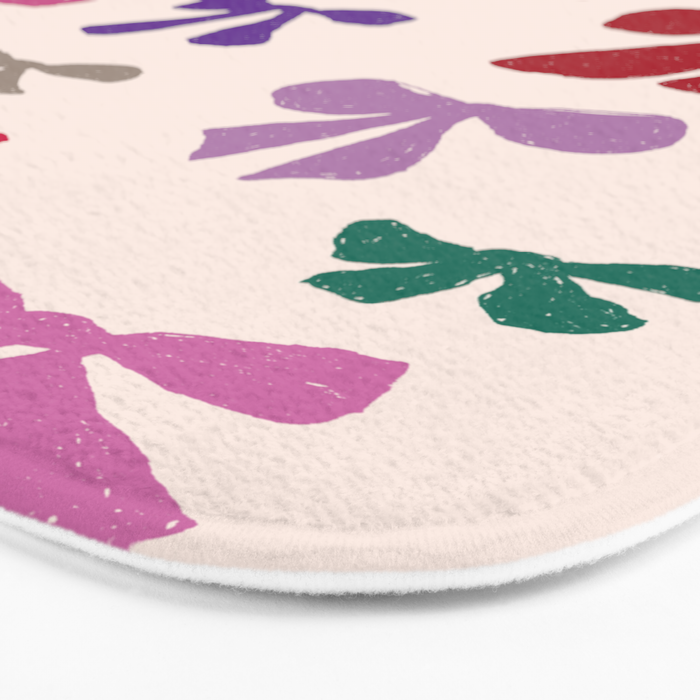 Bow Pattern in Multicolor Bath Mat Gallery Image 3