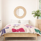 Bow Pattern in Multicolor Duvet Cover Gallery Image 3