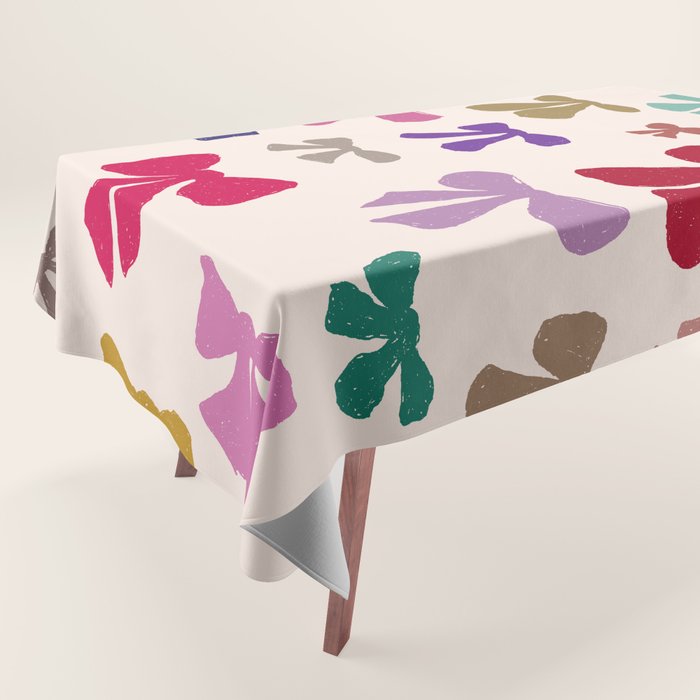 Bow Pattern in Multicolor Tablecloth Gallery Image 1