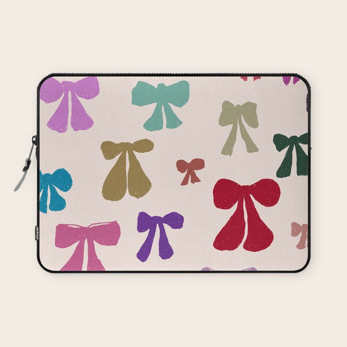 Bow Pattern in Multicolor Laptop Sleeve Gallery Image 1