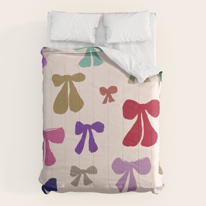 Bow Pattern in Multicolor Comforter Gallery Image 1