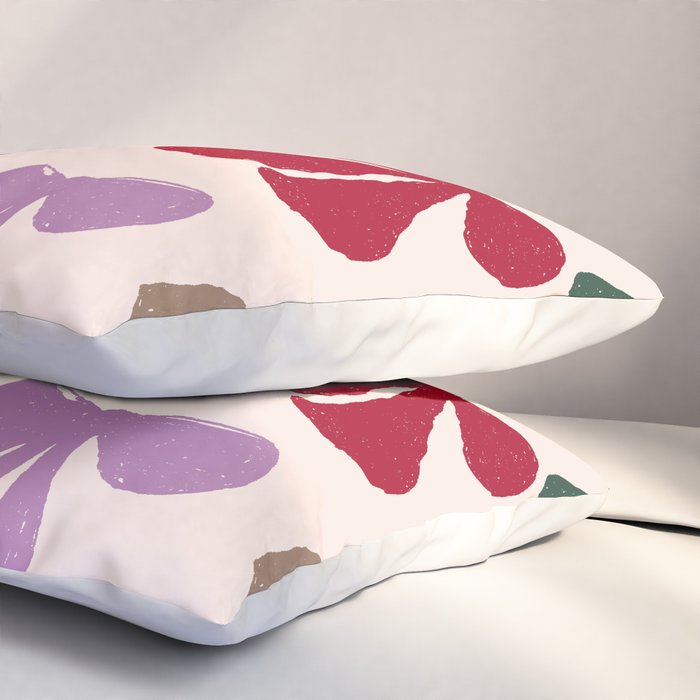 Bow Pattern in Multicolor Pillow Sham Gallery Image 3
