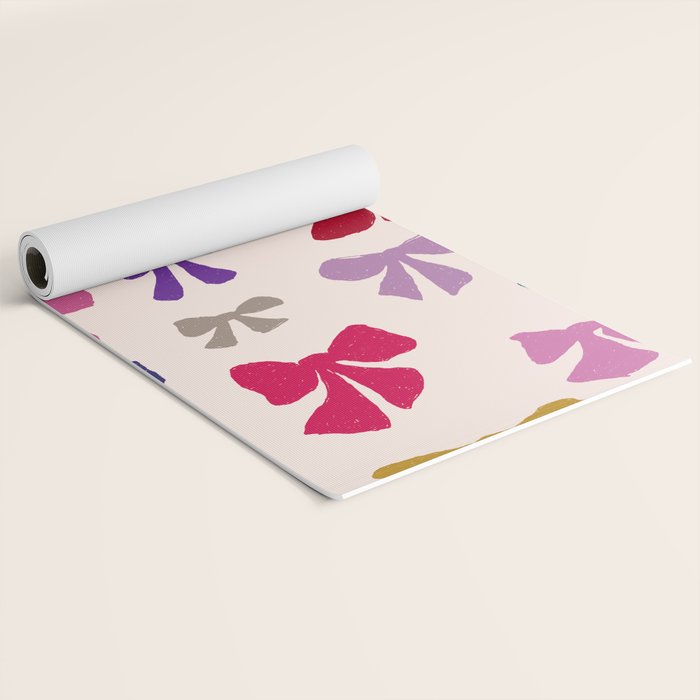Bow Pattern in Multicolor Yoga Mat Gallery Image 2