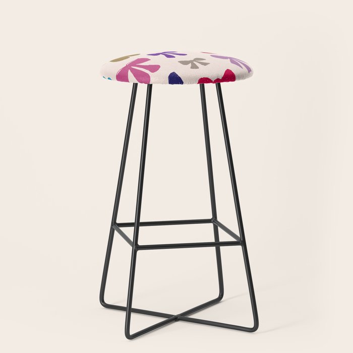 Bow Pattern in Multicolor Stool Gallery Image 1