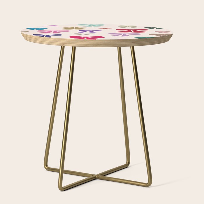 Bow Pattern in Multicolor Side Table Gallery Image 1
