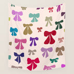 Bow Pattern in Multicolor Wall Tapestry Gallery Image 4