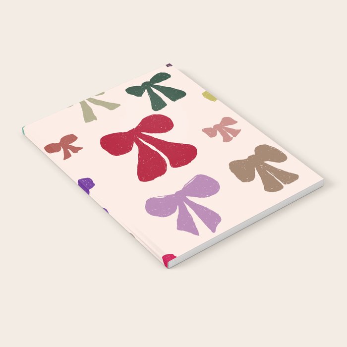 Bow Pattern in Multicolor Notebook Gallery Image 1