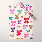 Bow Pattern in Multicolor Wrapping Paper Gallery Image 1