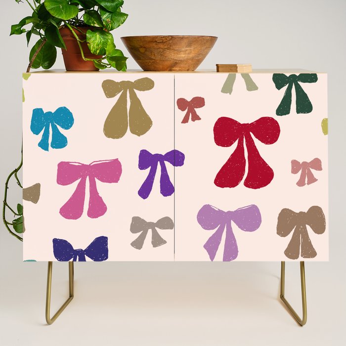 Bow Pattern in Multicolor Credenza Gallery Image 1