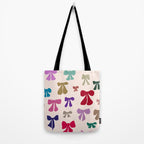 Bow Pattern in Multicolor Tote Bag Gallery Image 2