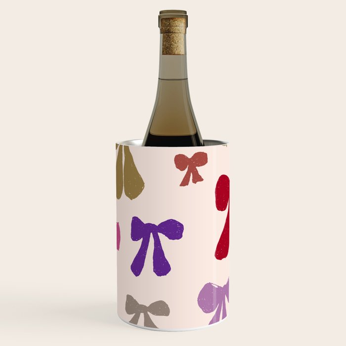 Bow Pattern in Multicolor Wine Chiller Gallery Image 1