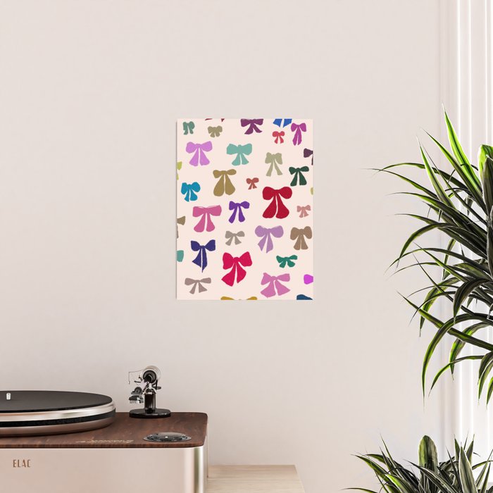 Bow Pattern in Multicolor Poster Gallery Image 2