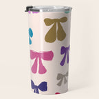 Bow Pattern in Multicolor Travel Mug Gallery Image 3
