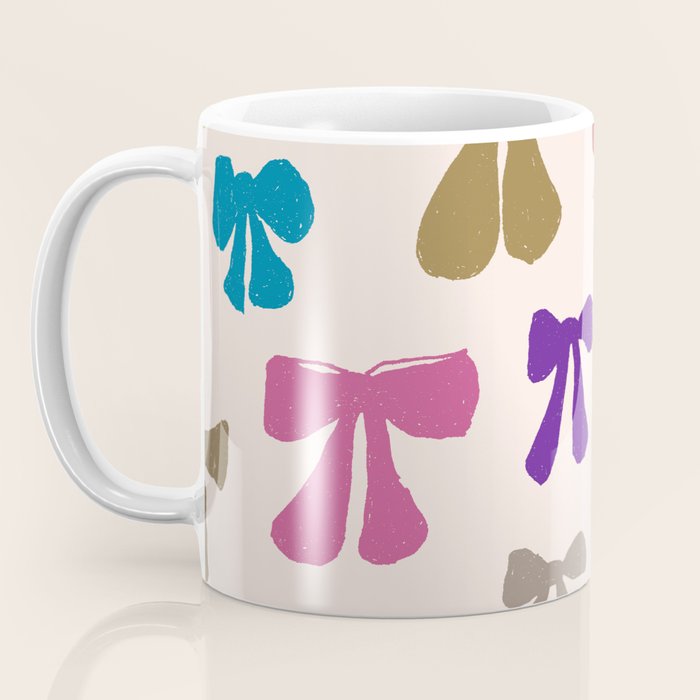 Bow Pattern in Multicolor Coffee Mug Gallery Image 3