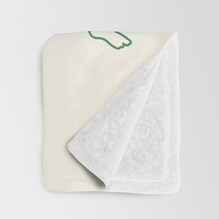 Mushroom Ladies Line Art Throw Blanket Gallery Image 3