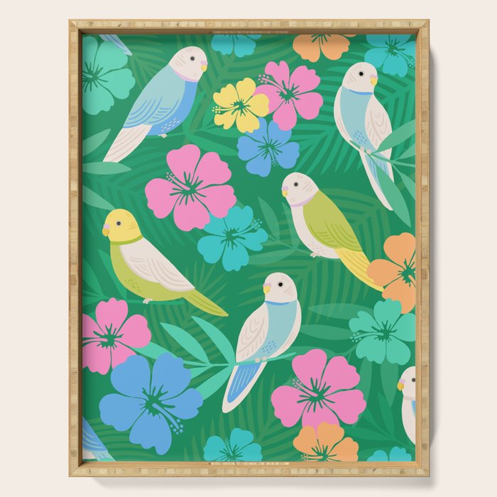 Parakeet Paradise Serving Tray Gallery Image 1