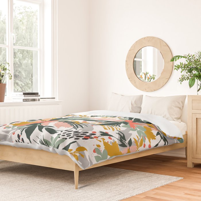 Botanical brush strokes I Duvet Cover Gallery Image 2