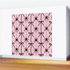Spider and Bows on Pink Wall Mural Gallery Image 2
