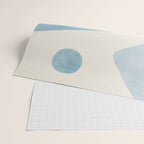 Light Blue Abstract Minimalist Artwork Wrapping Paper Gallery Image 2