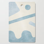 Light Blue Abstract Minimalist Artwork Cutting Board Gallery Image 1