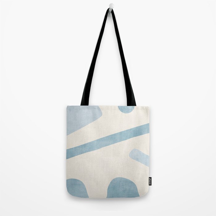 Light Blue Abstract Minimalist Artwork Tote Bag Gallery Image 2