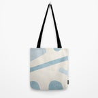 Light Blue Abstract Minimalist Artwork Tote Bag Gallery Image 2