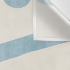 Light Blue Abstract Minimalist Artwork Wall Tapestry Gallery Image 3