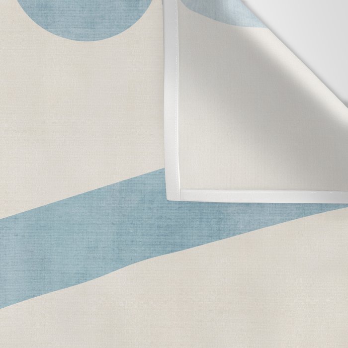 Light Blue Abstract Minimalist Artwork Wall Tapestry Gallery Image 3