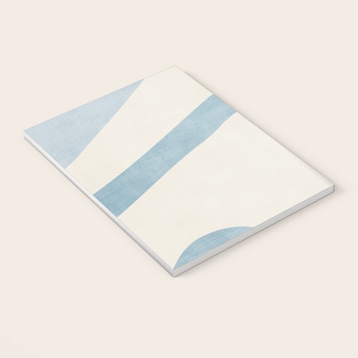 Light Blue Abstract Minimalist Artwork Notebook Gallery Image 3