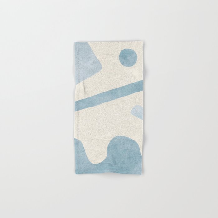Light Blue Abstract Minimalist Artwork Bath Towel Gallery Image 1