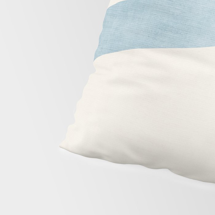 Light Blue Abstract Minimalist Artwork Pillow Sham Gallery Image 4