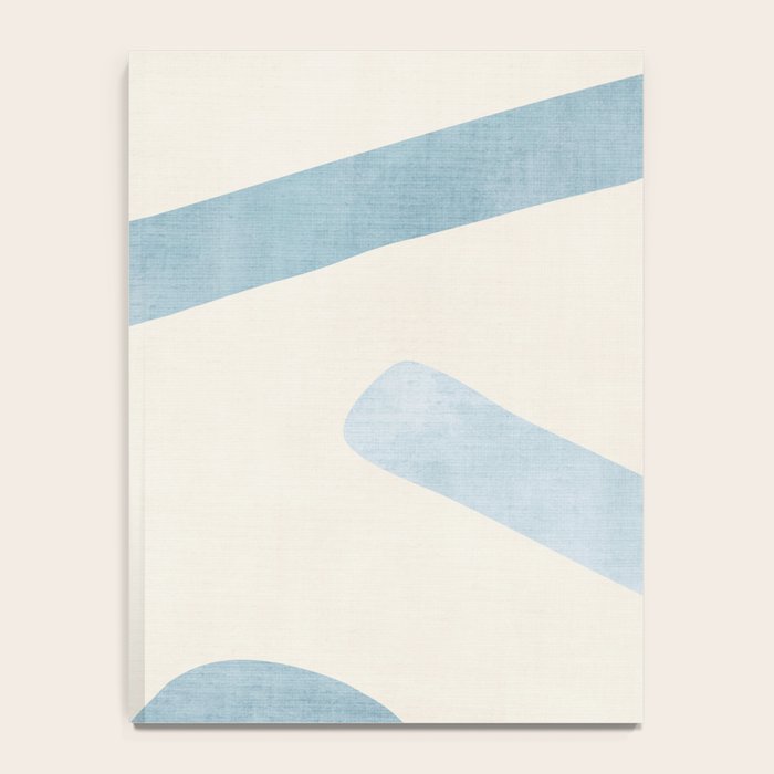 Light Blue Abstract Minimalist Artwork Notebook Gallery Image 4
