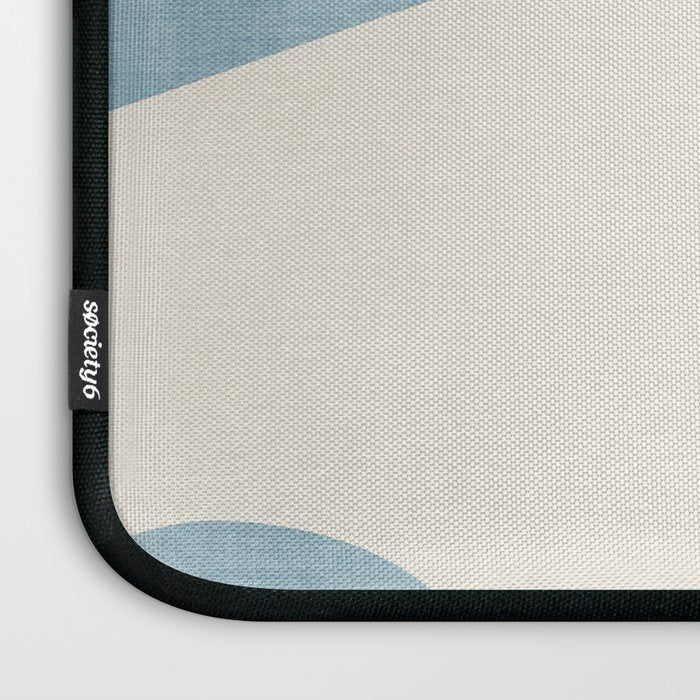 Light Blue Abstract Minimalist Artwork Laptop Sleeve Gallery Image 3