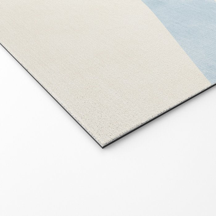 Light Blue Abstract Minimalist Artwork Welcome Mat Gallery Image 2