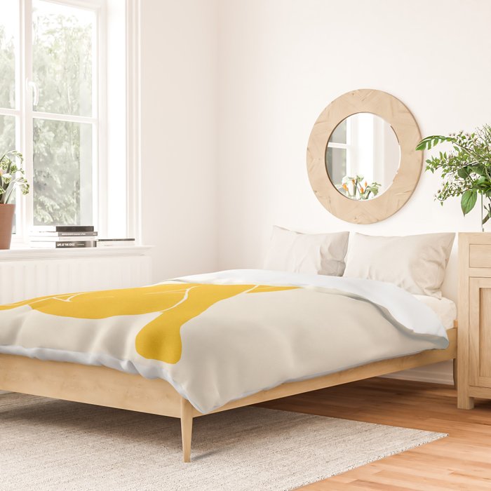 Nude III: Tulip Yellow Edition Duvet Cover Gallery Image 2