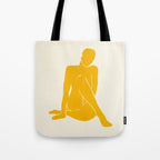 Nude III: Tulip Yellow Edition Tote Bag Gallery Image 1