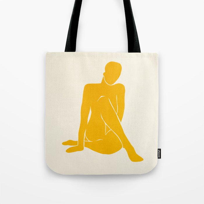Nude III: Tulip Yellow Edition Tote Bag Gallery Image 1